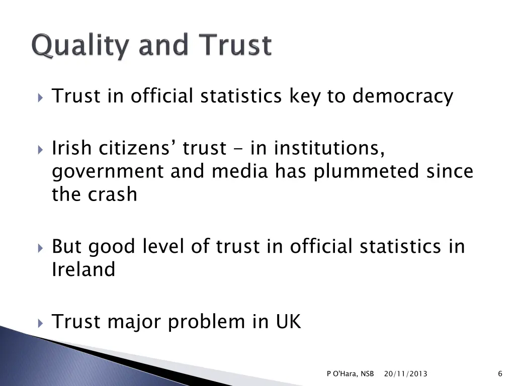 trust in official statistics key to democracy