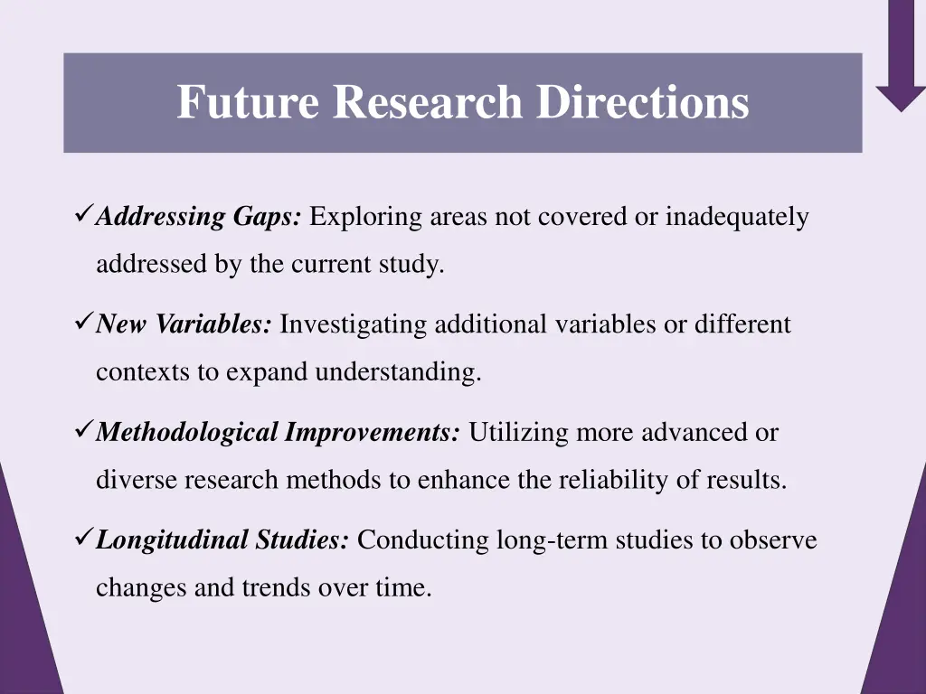 future research directions