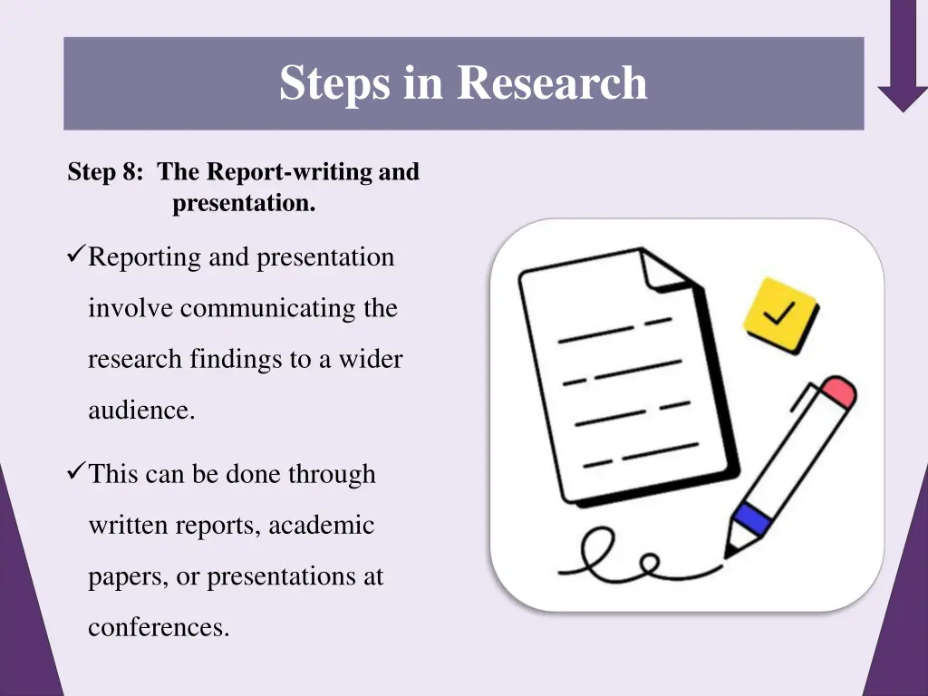 steps in research 8