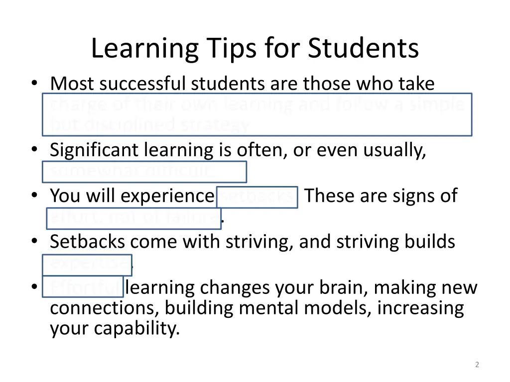 learning tips for students most successful