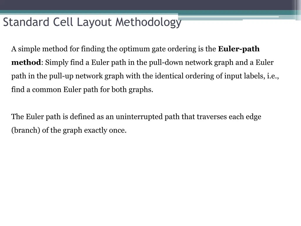 standard cell layout methodology 10