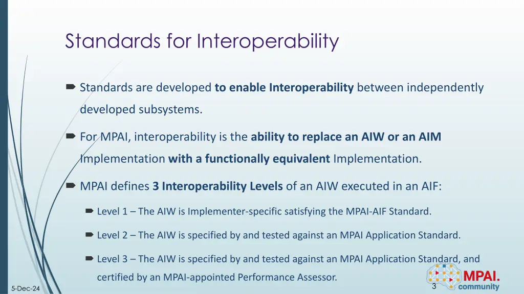 standards for interoperability