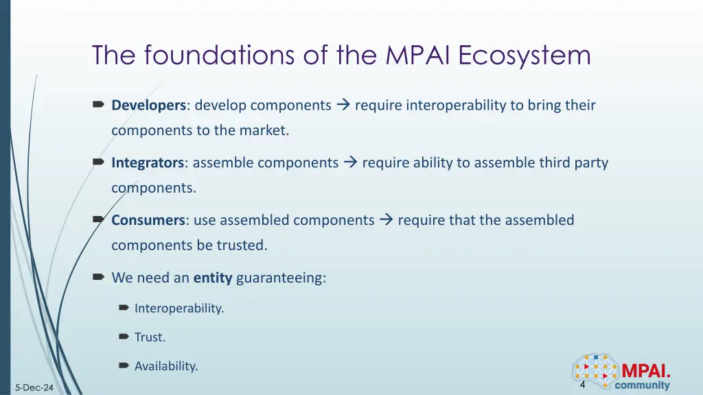 the foundations of the mpai ecosystem