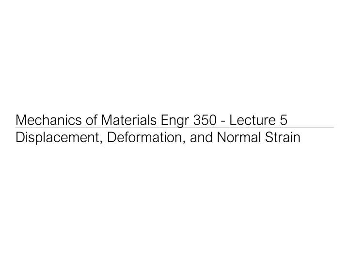 mechanics of materials engr 350 lecture