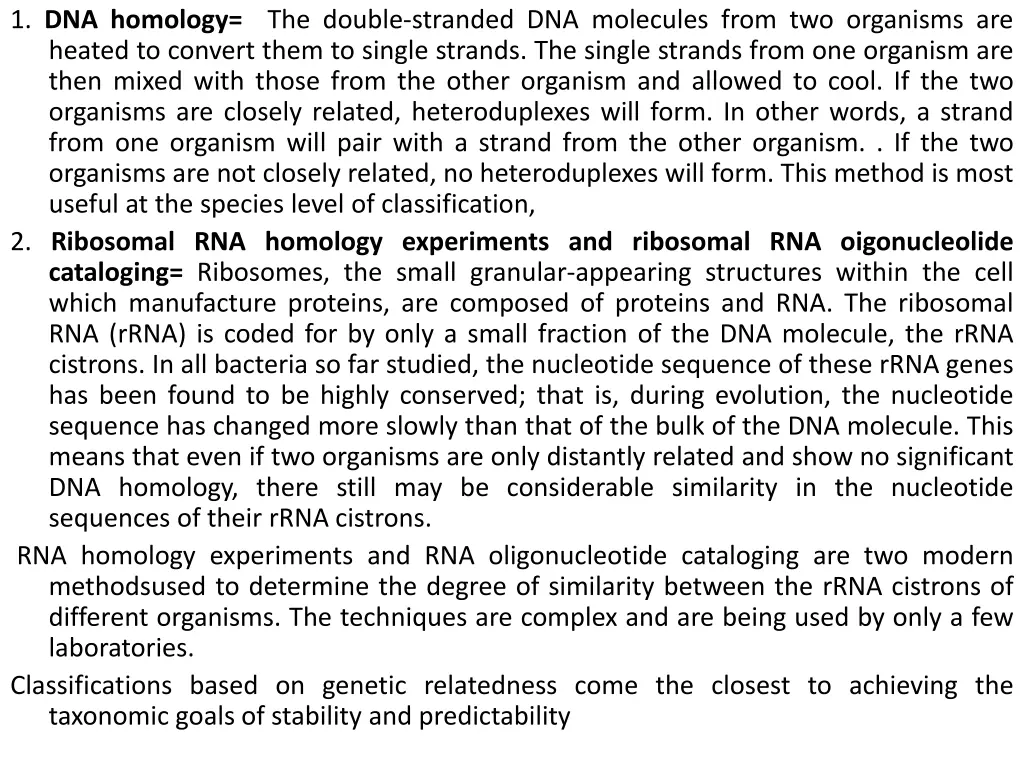 1 dna homology the double stranded dna molecules