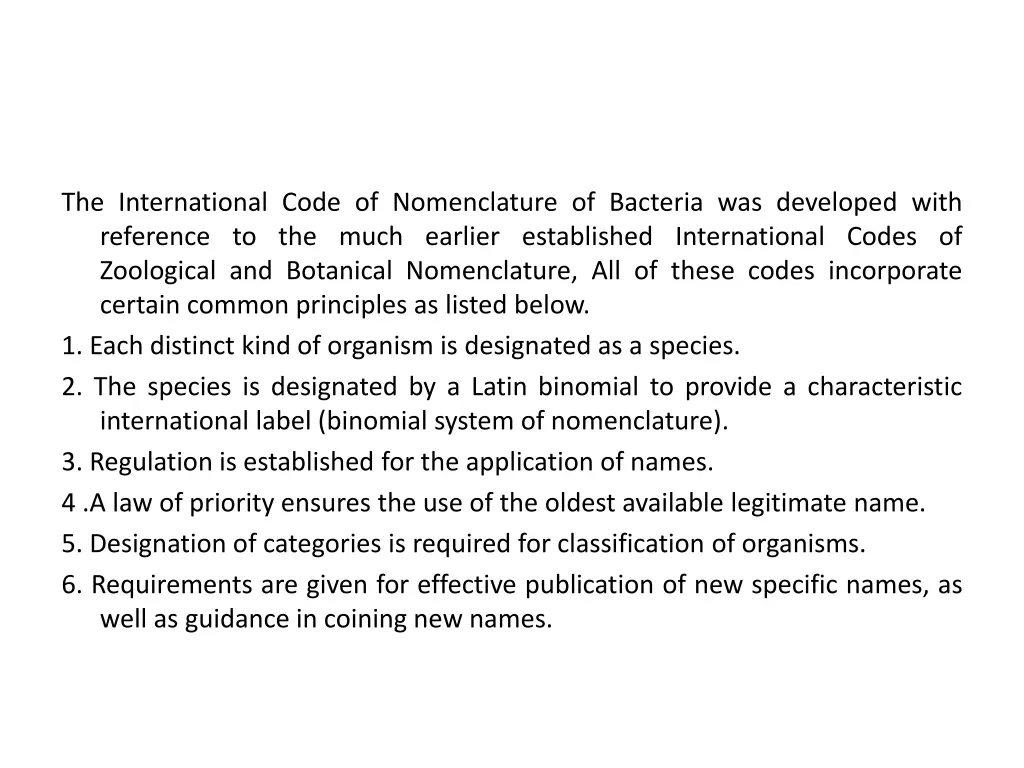 the international code of nomenclature