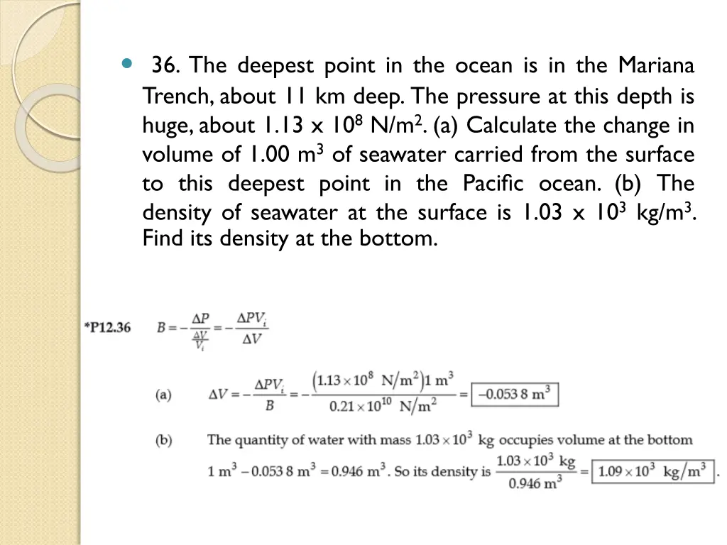 36 the deepest point in the ocean