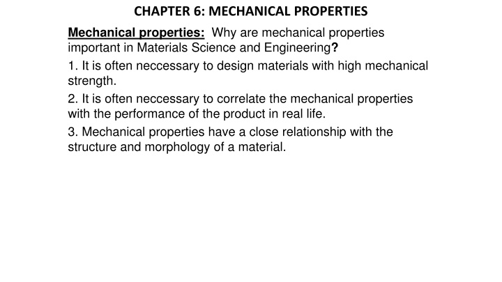 chapter 6 mechanical properties mechanical