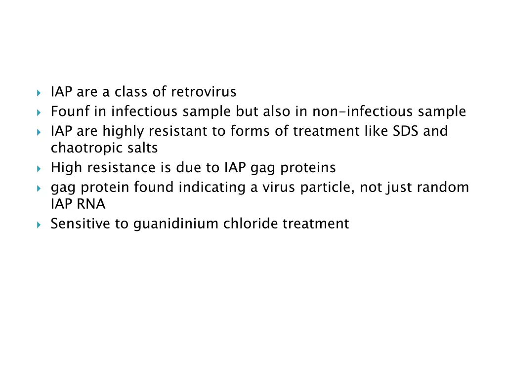 iap are a class of retrovirus founf in infectious