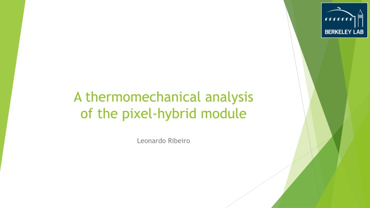 a thermomechanical analysis of the pixel hybrid