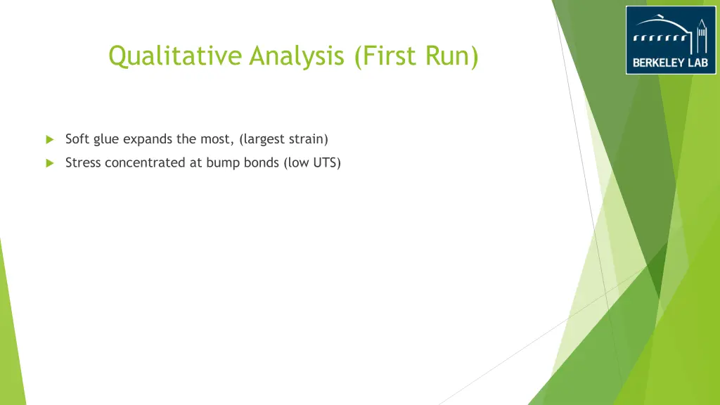 qualitative analysis first run