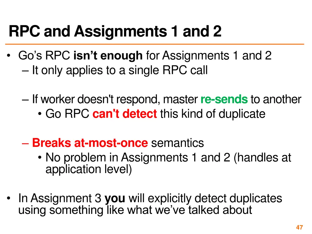 rpc and assignments 1 and 2