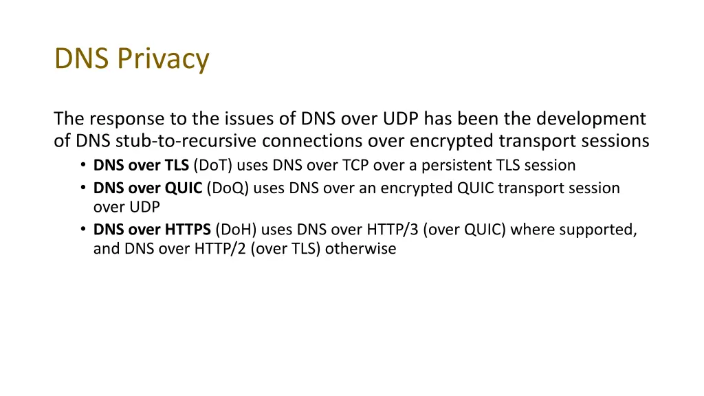 dns privacy