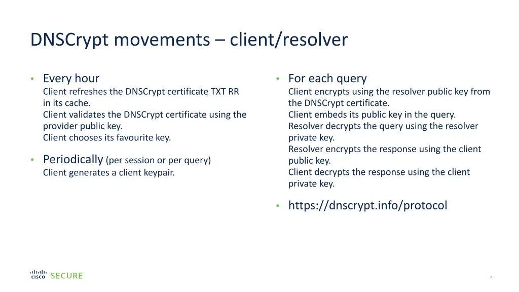 dnscrypt movements client resolver