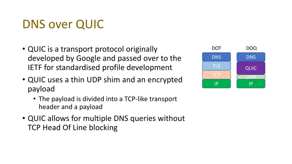 dns over quic