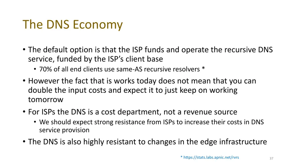 the dns economy 1