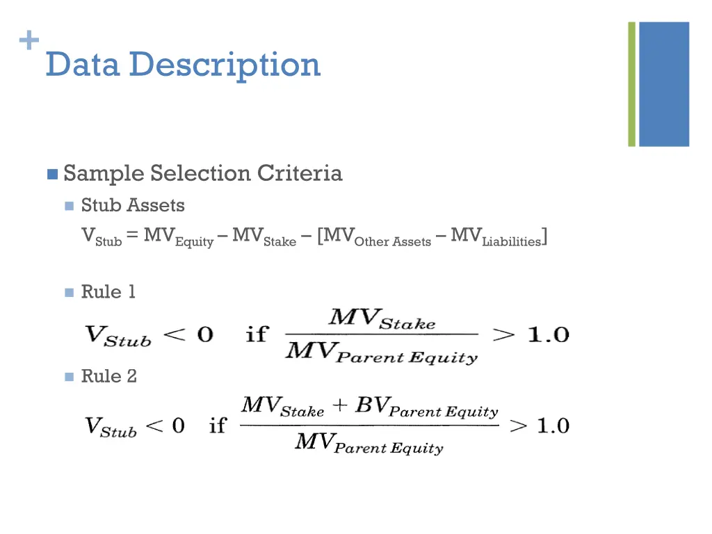 data description