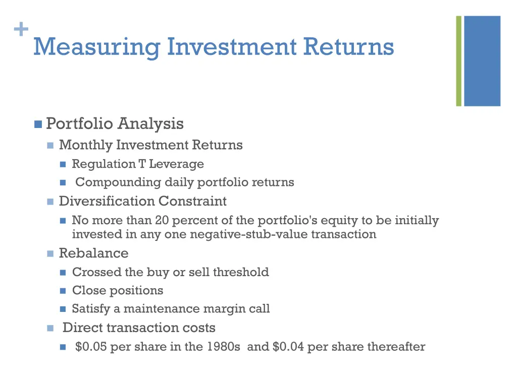 measuring investment returns 5