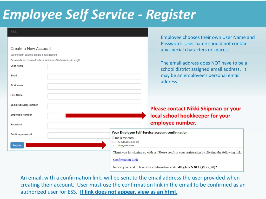 employee self service register 1