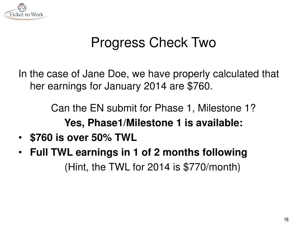 progress check two