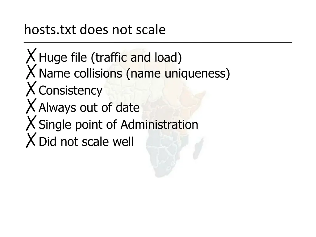 hosts txt does not scale huge file traffic