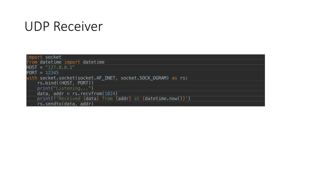 udp receiver