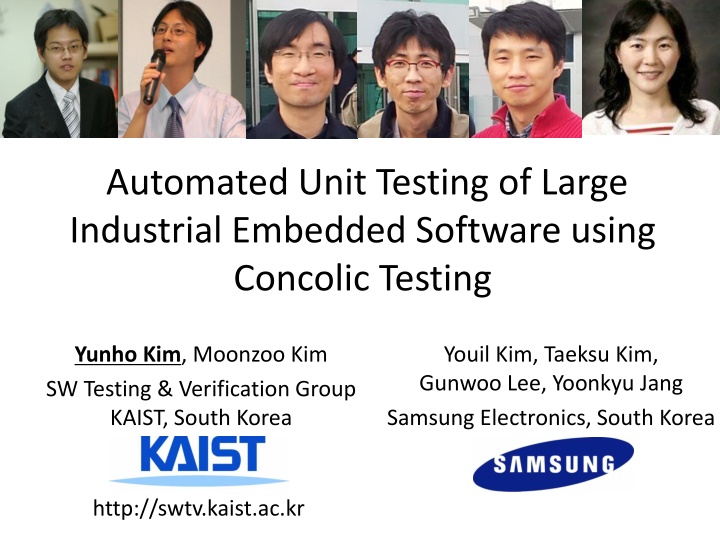 automated unit testing of large industrial