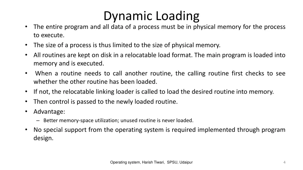 dynamic loading