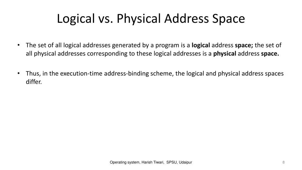 logical vs physical address space 1