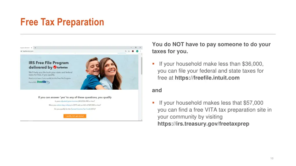 free tax preparation