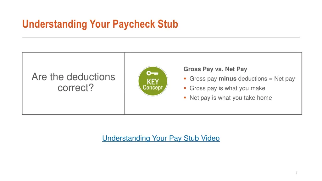 understanding your paycheck stub