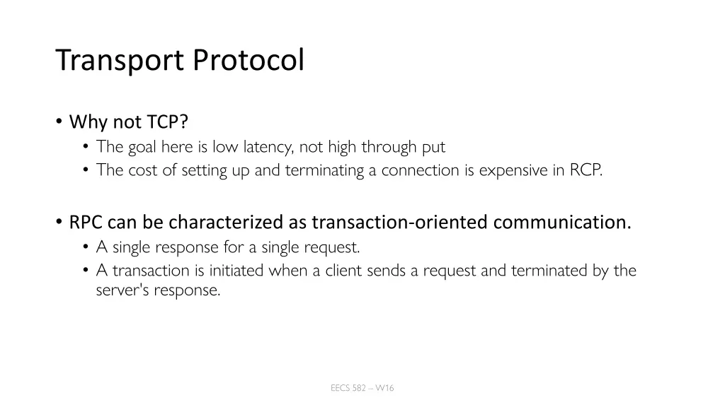 transport protocol