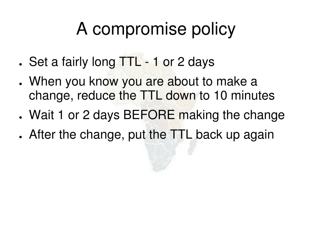 a compromise policy