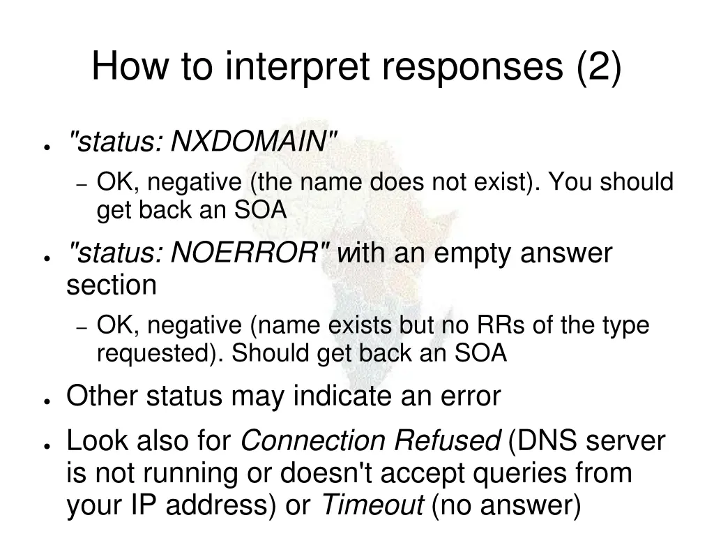 how to interpret responses 2