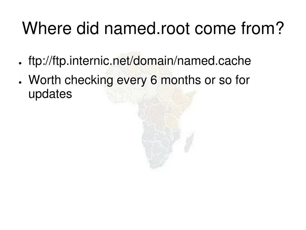 where did named root come from