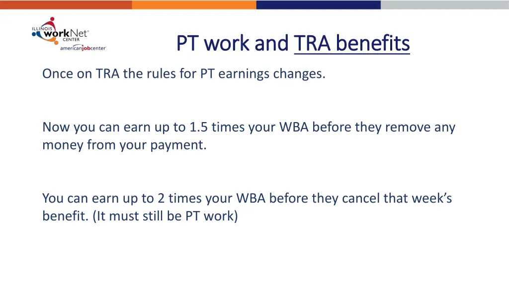 pt work and pt work and tra benefits