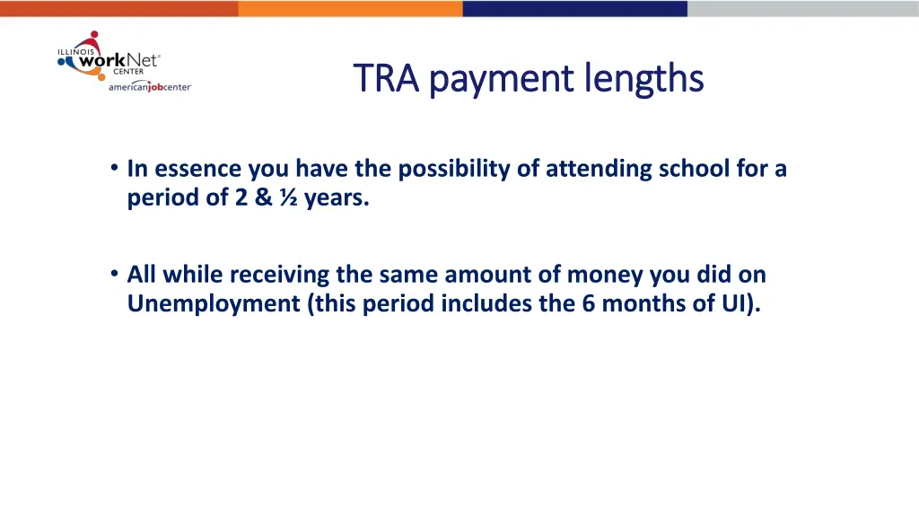 tra payment lengths tra payment lengths 6