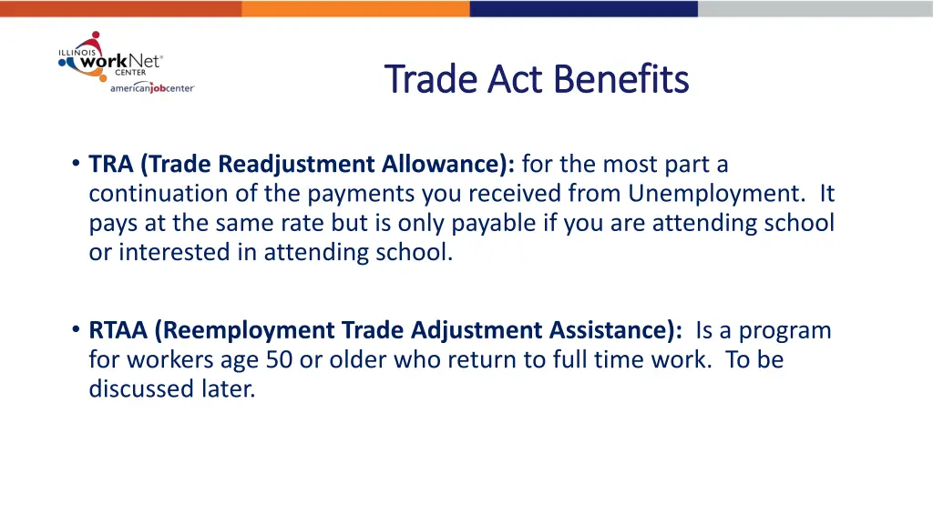 trade act benefits trade act benefits