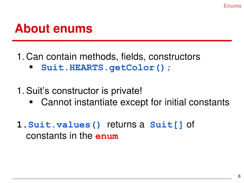 enums 4