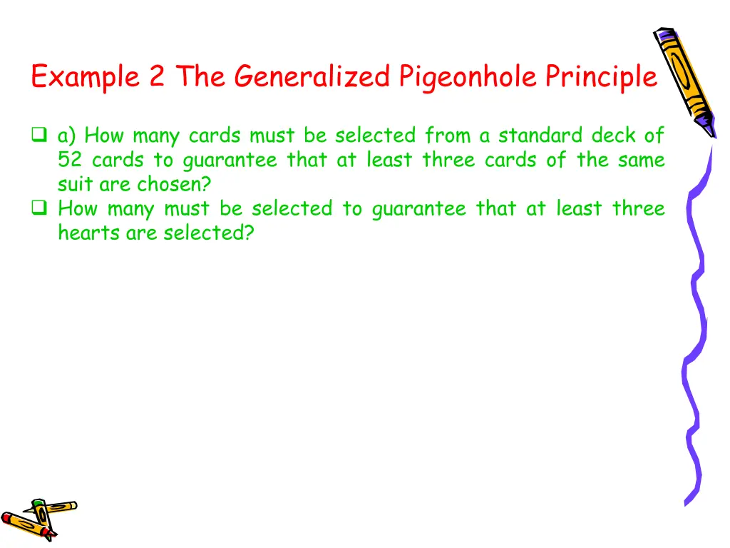 example 2 the generalized pigeonhole principle