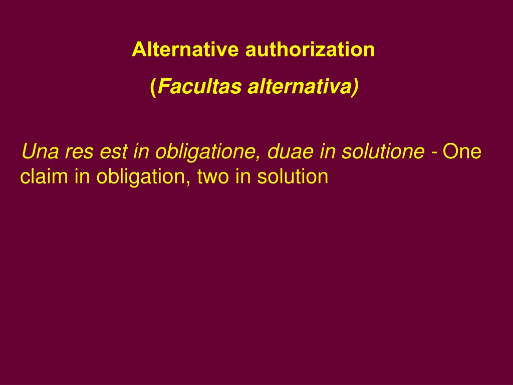 alternative authorization