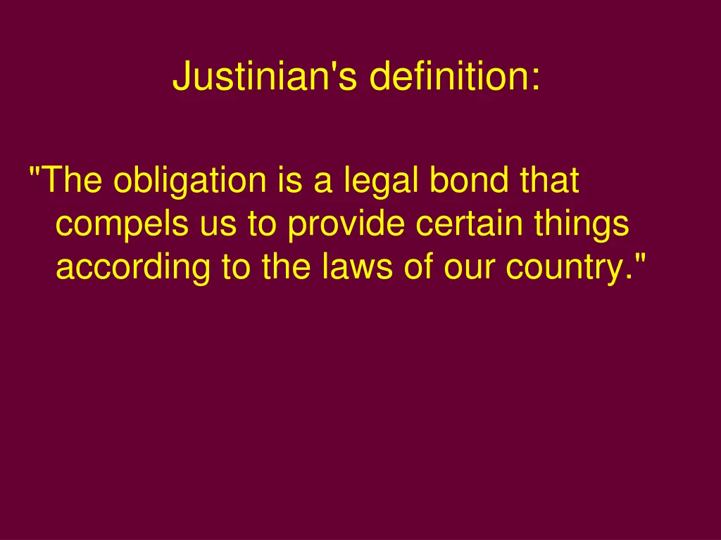 justinian s definition