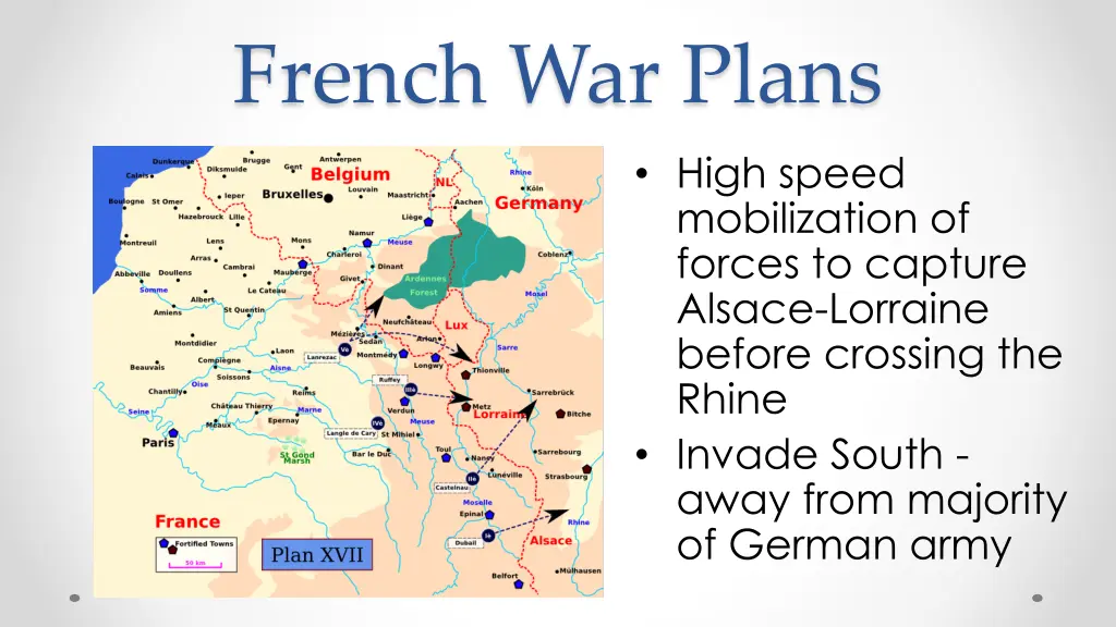 french war plans