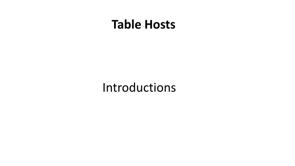 table hosts