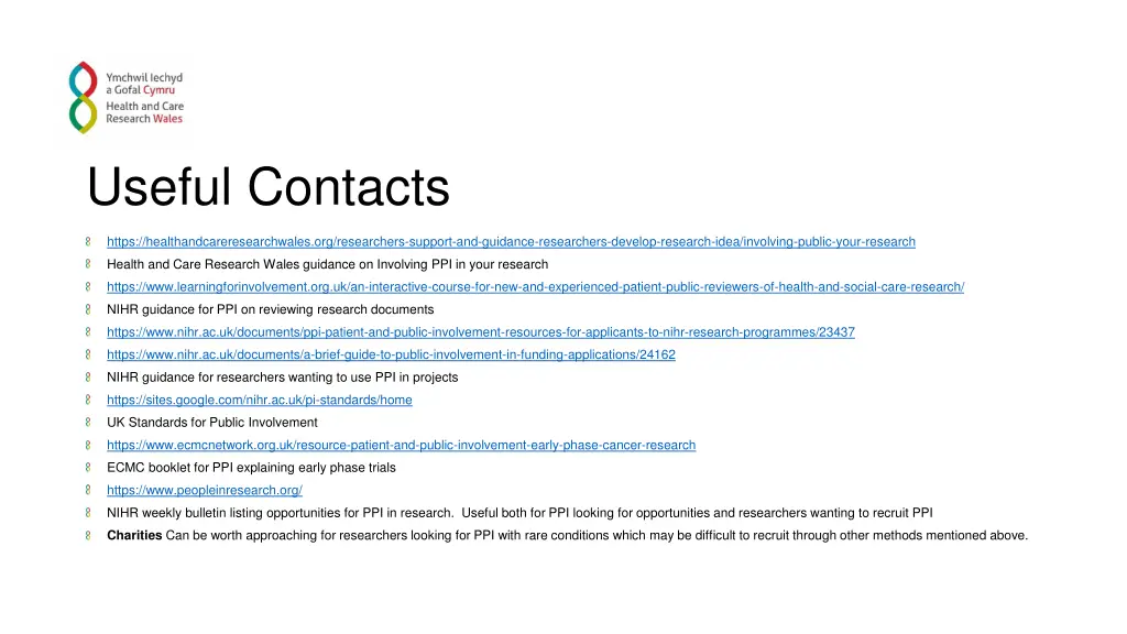 useful contacts