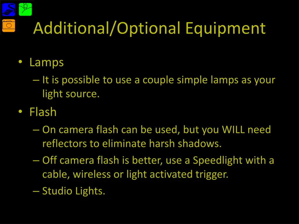 additional optional equipment