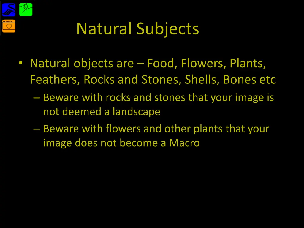 natural subjects