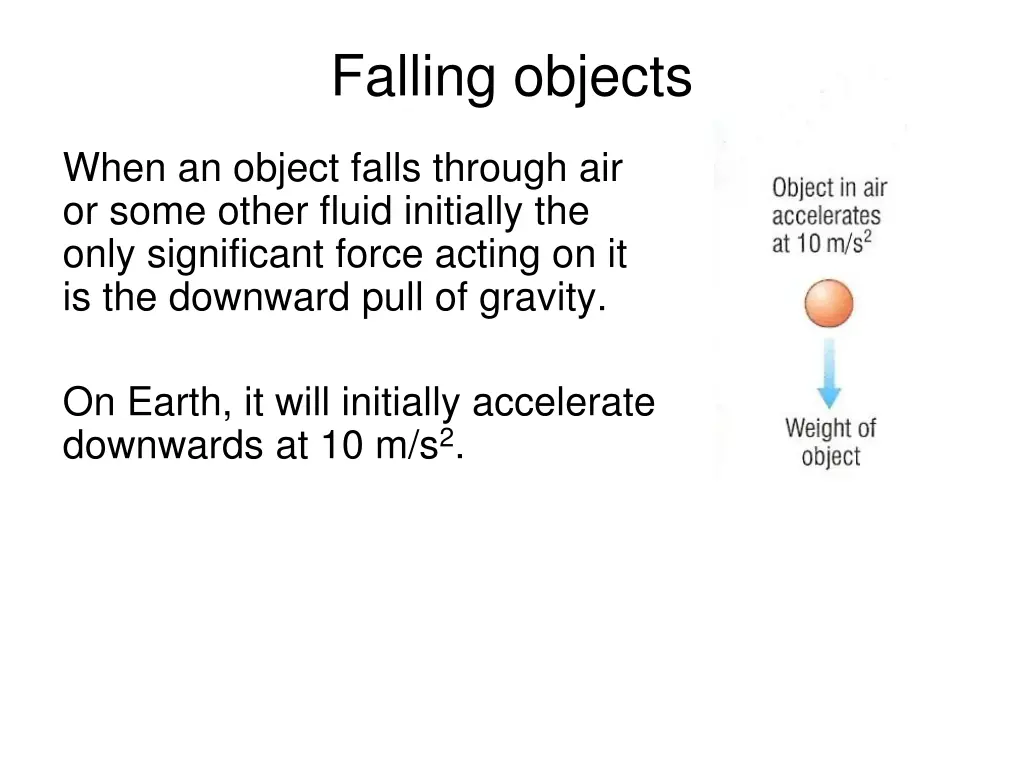 falling objects