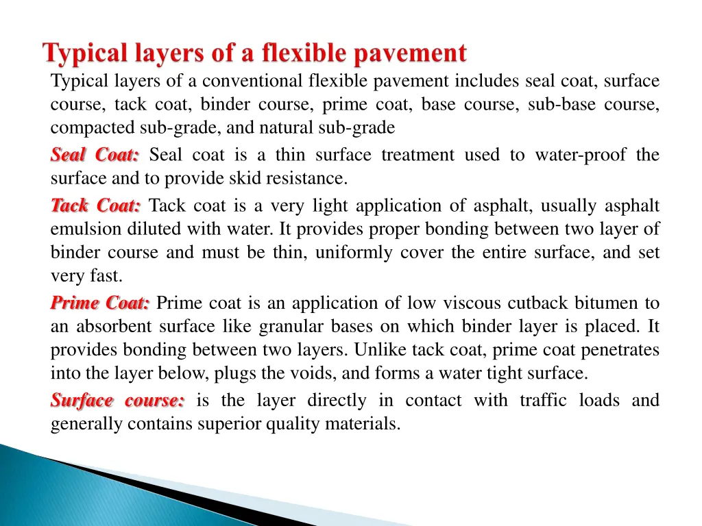 typical layers of a conventional flexible