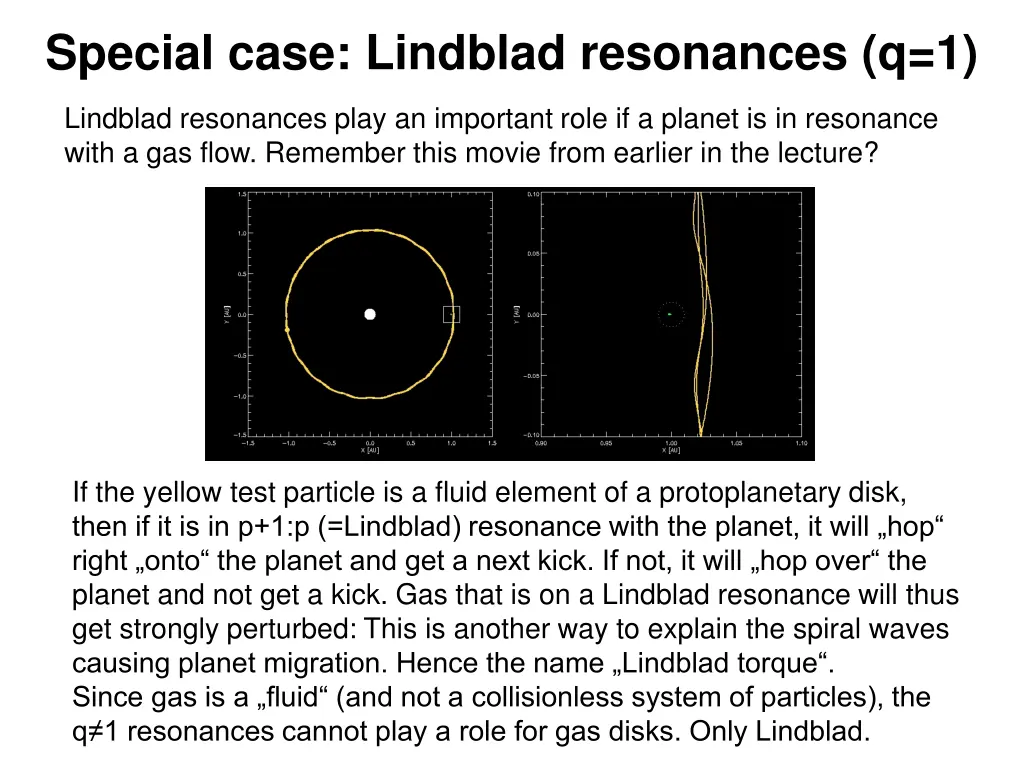 special case lindblad resonances q 1 1